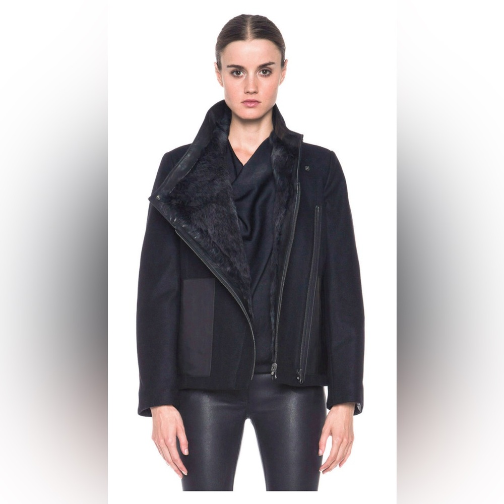 Helmut Lang void felt coat.